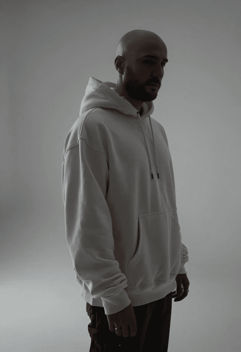 AI-generated portrait: White Studio