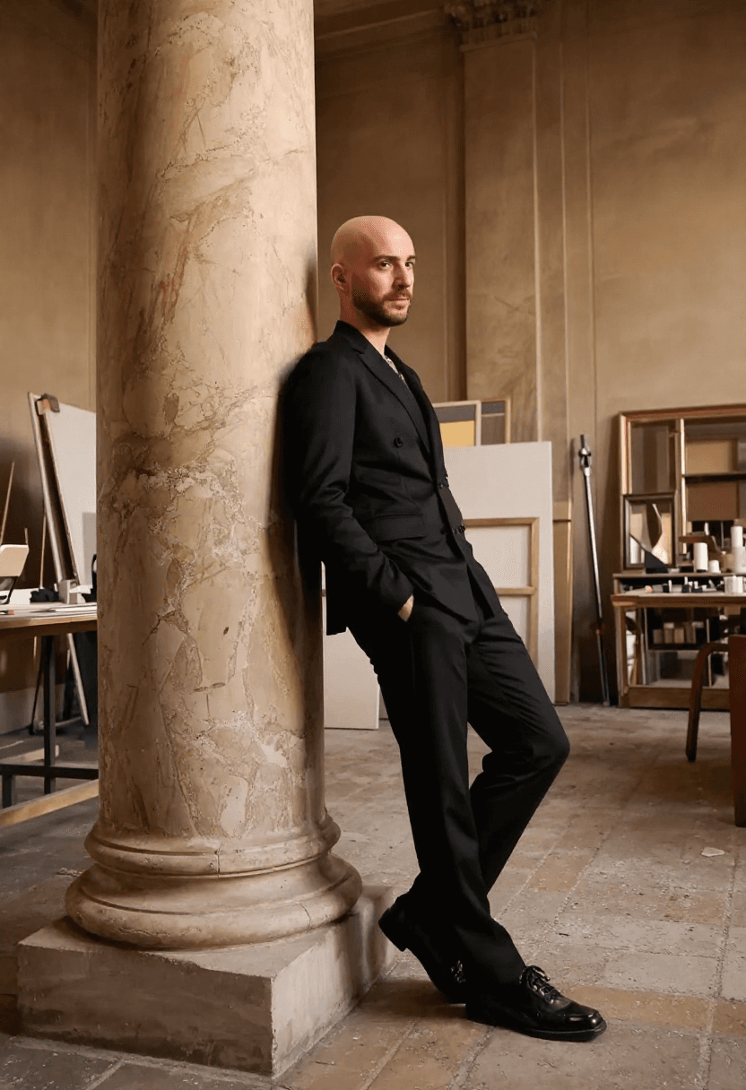 AI-generated portrait: Parisian Atelier